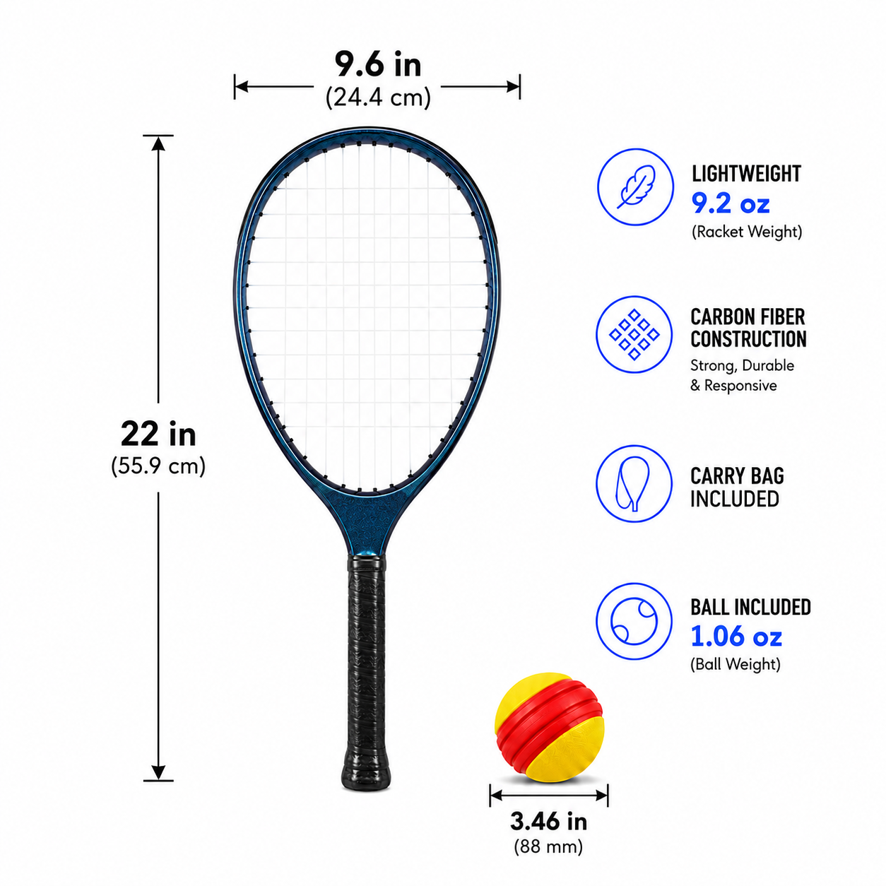Typti Mix & Match Double Racket & Ball Set