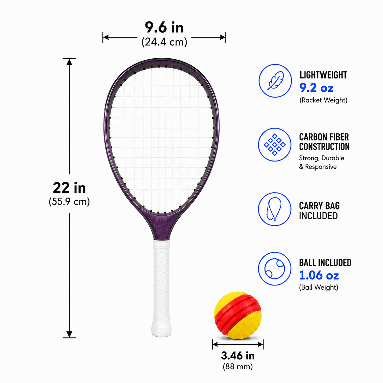 Typti Mix & Match Double Racket & Ball Set