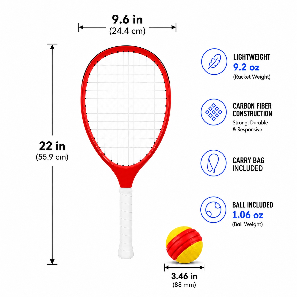 Typti Mix & Match Double Racket & Ball Set