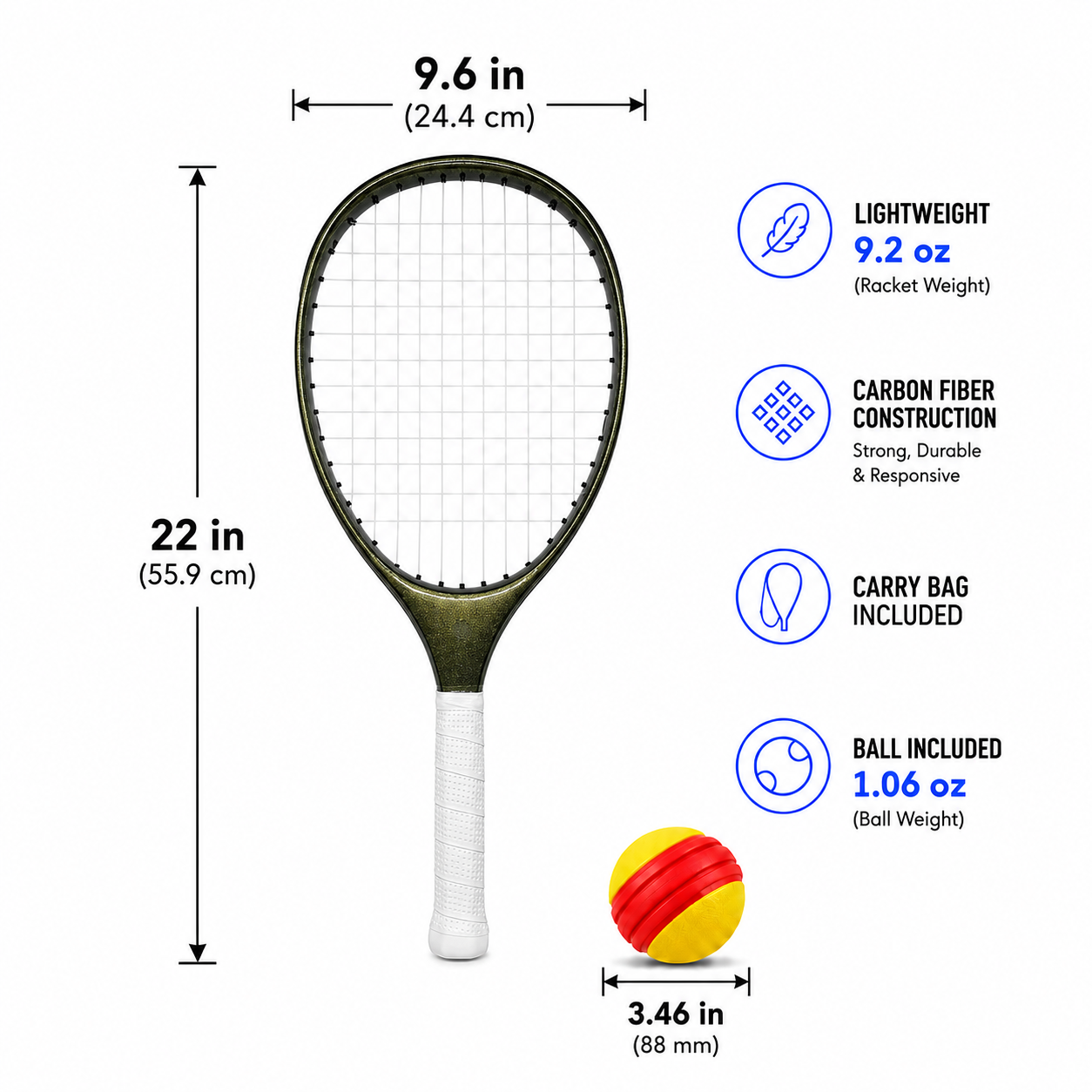 Typti Mix & Match Double Racket & Ball Set
